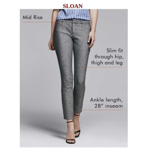 Banana Republic Burgundy Sloan Zipper Pocket + Ankle‎ Zip Pants Size 10 - Picture 8 of 8